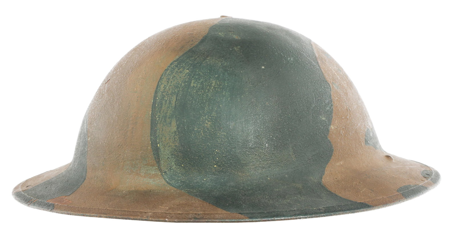 WWI US M1917 CAMOUFLAGE COMBAT HELMET (1 of 13)