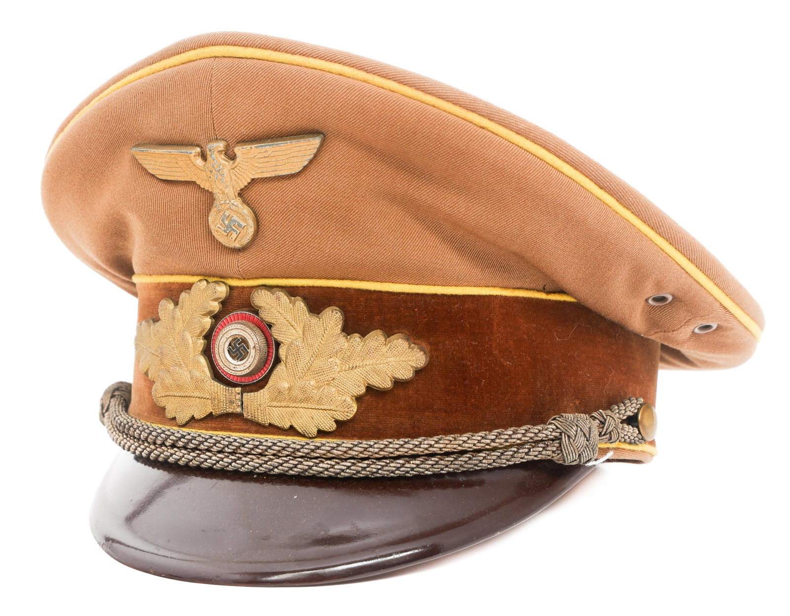 WWII GERMAN NSDAP REICHS LEVEL LEADER VISOR CAP (1 of 13)