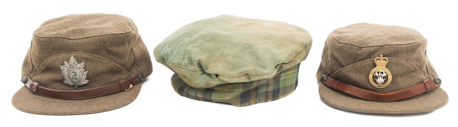 WWII BRITISH FIELD CAPS & HIGHLANDER BERET (1 of 17)