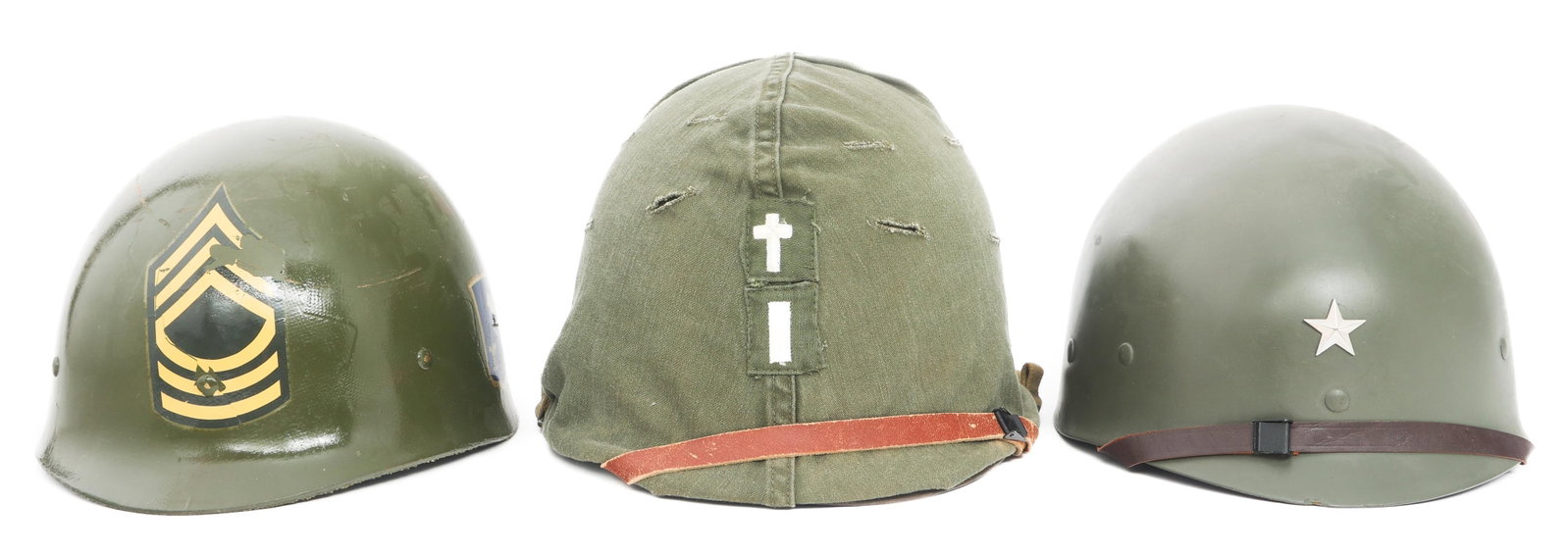KOREAN WAR - VIETNAM WAR US M1 HELMETS & LINERS (1 of 17)
