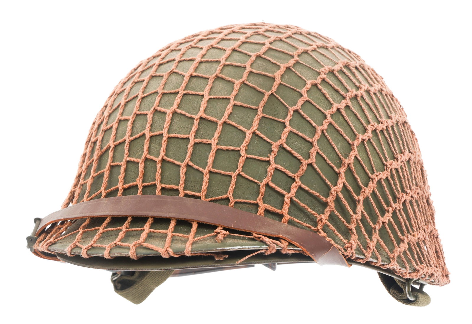 KOREAN WAR US ARMY M1C PARATROOPER HELMET (1 of 12)