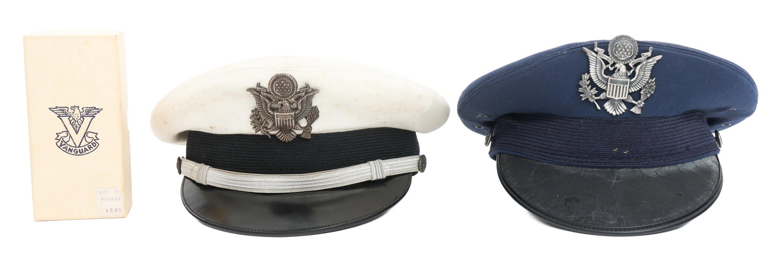 COLD WAR USAF OFFICER VISOR CAPS (1 of 16)