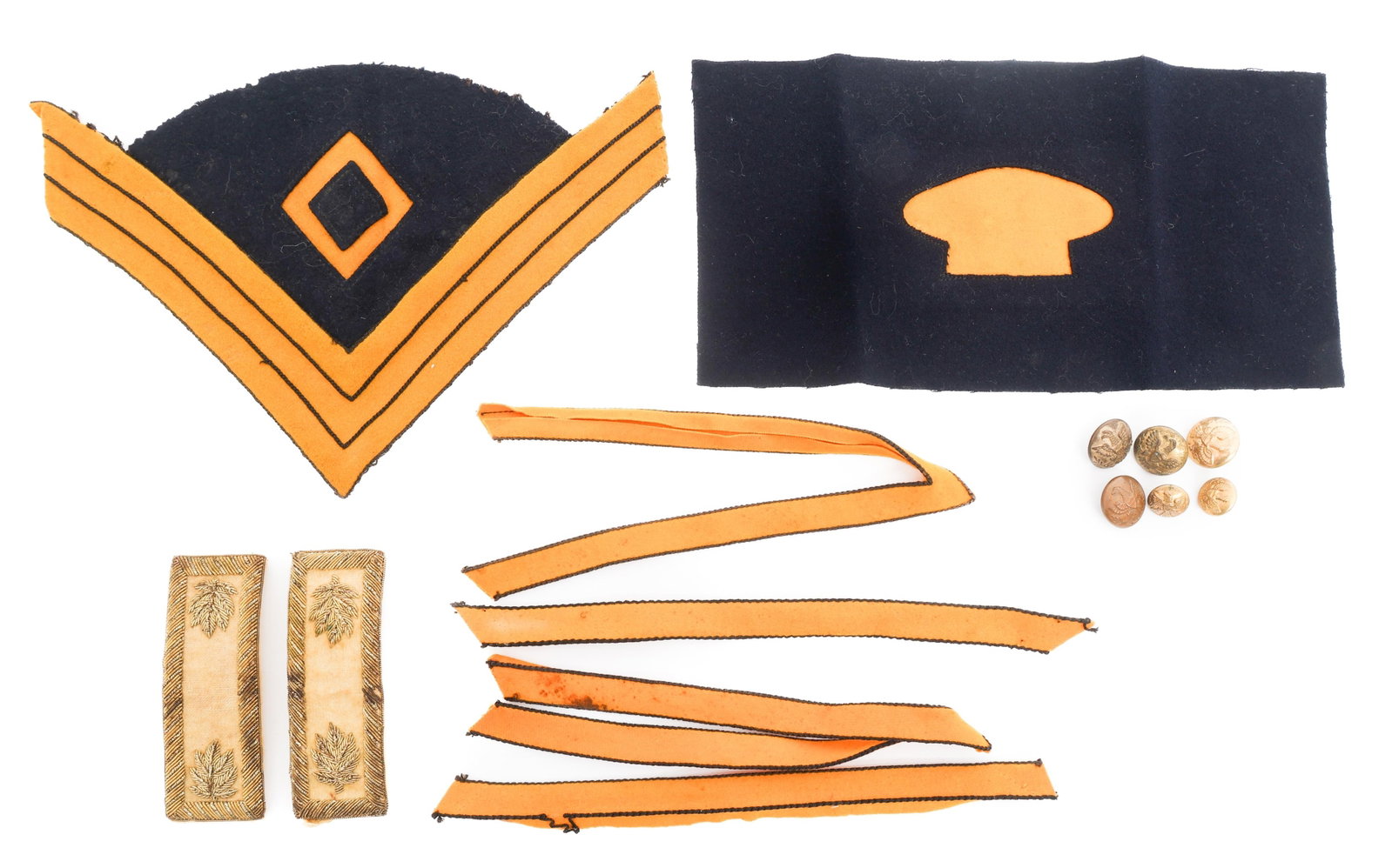 SPAN-AM WAR US CAVALRY SHOULDER BOARDS & CHEVRONS (1 of 10)