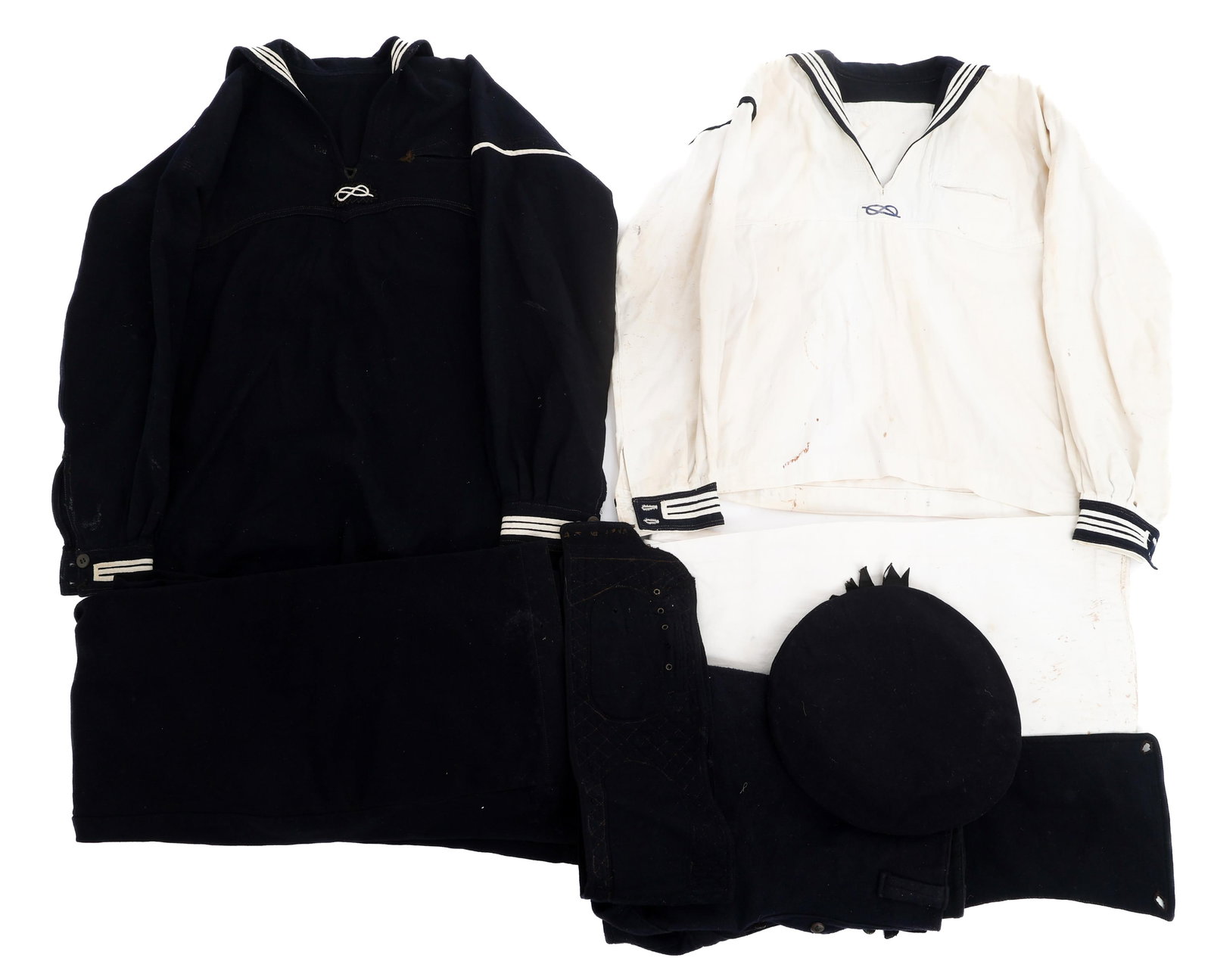 WWI US NAVY USS MONOGAHELA CAP & DECK UNIFORMS (1 of 15)