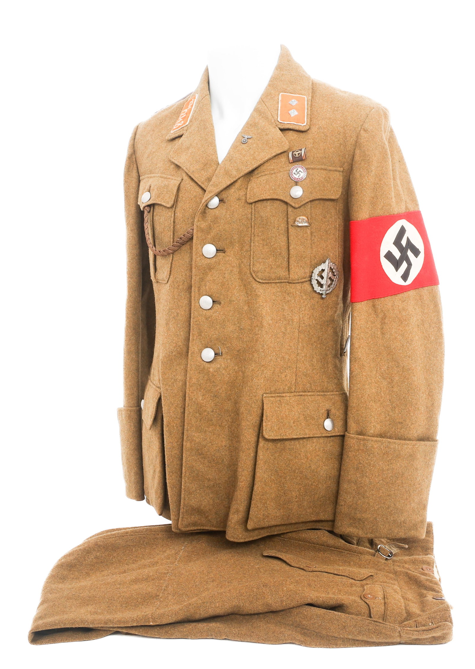 WWII GERMAN SA SUDWEST TRUPPFUHRER SERVICE UNIFORM (1 of 14)