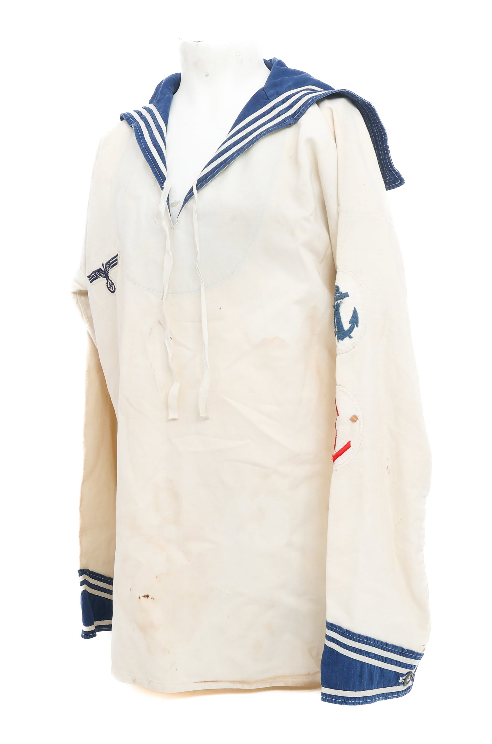 WWII GERMAN KRIEGSMARINE ENLISTED WHITE TUNIC (1 of 9)