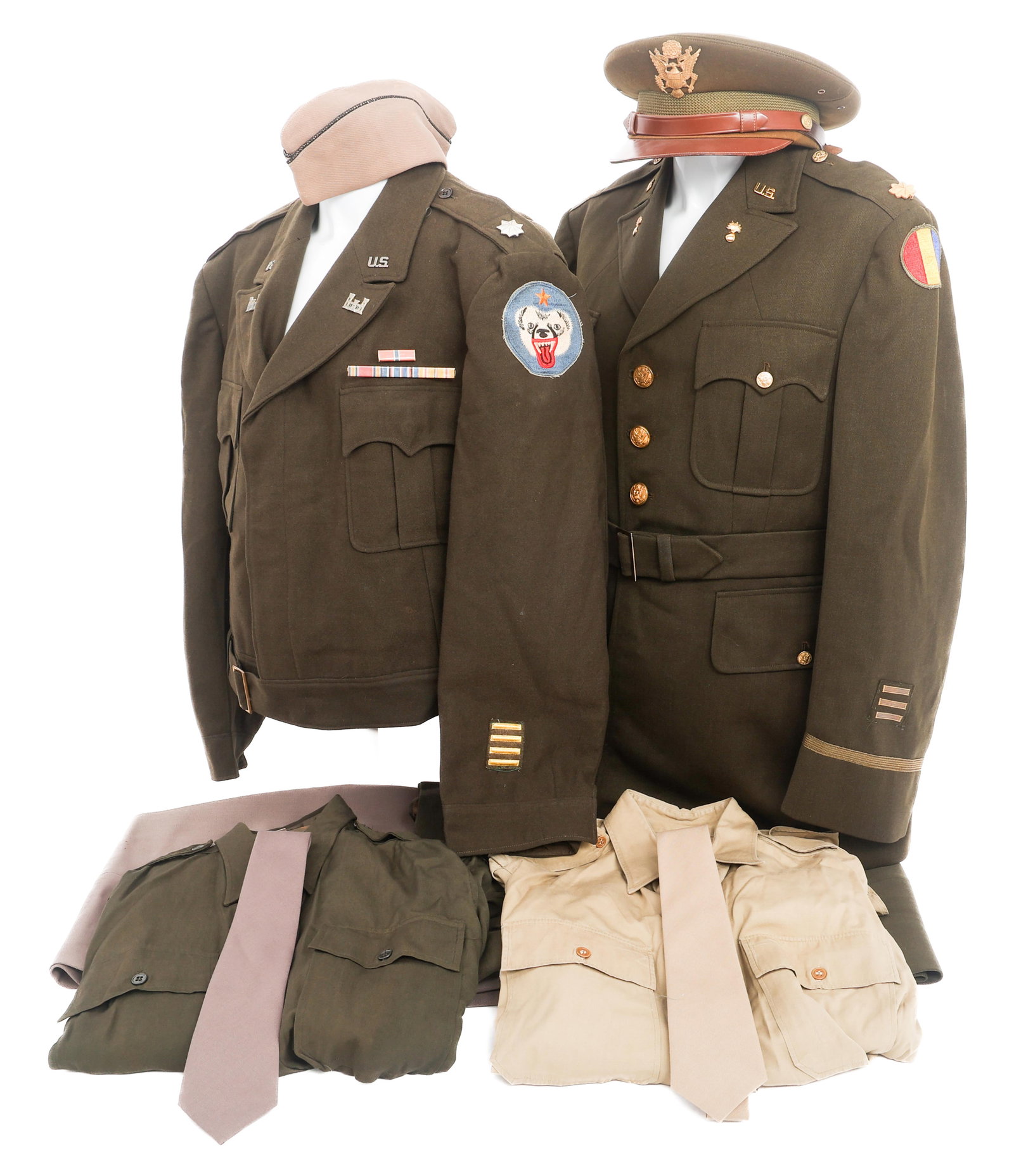 WWII US ARMY ORDNANCE & ENGINEER CORPS UNIFORMS (1 of 20)