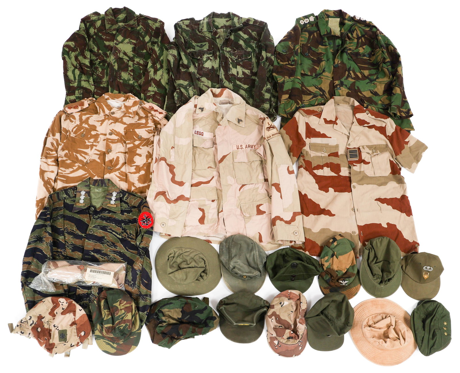 COLD WAR US & BRITISH FIELD SHIRTS, CAPS, & COVERS (1 of 19)