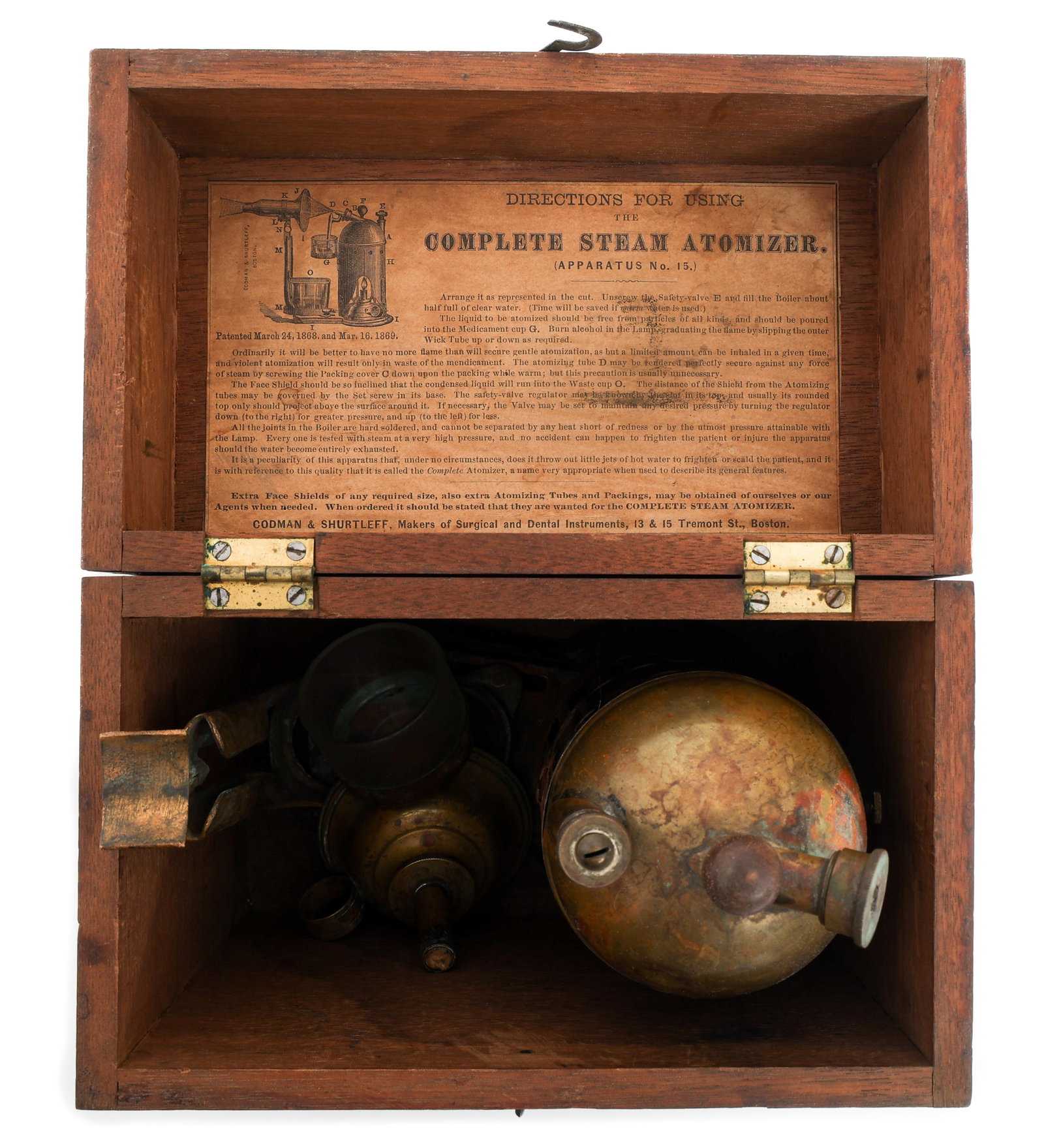 1870s STEAM ATOMIZER APPARATUS NO.15 SET (1 of 8)
