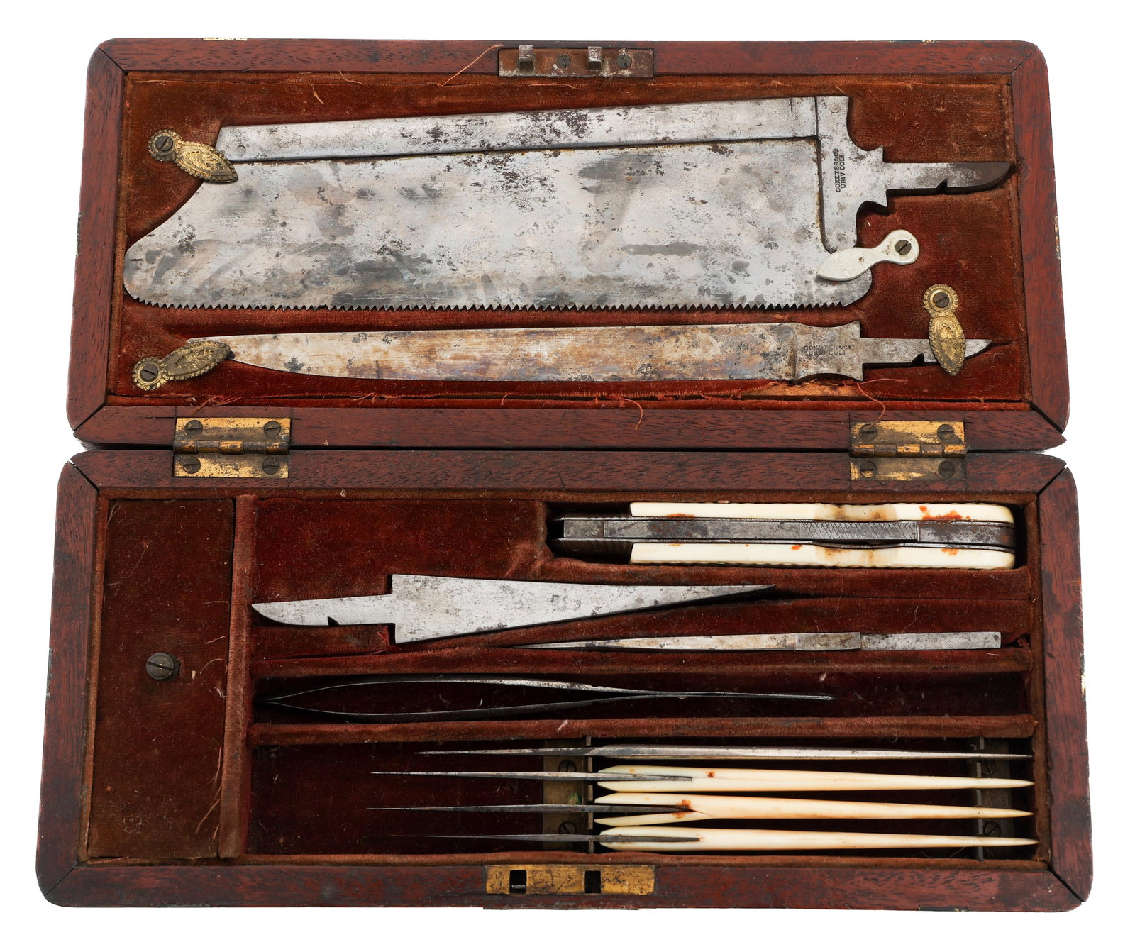 CIVIL WAR US COXETER & CO SURGEONS AMPUTATION KIT (1 of 18)