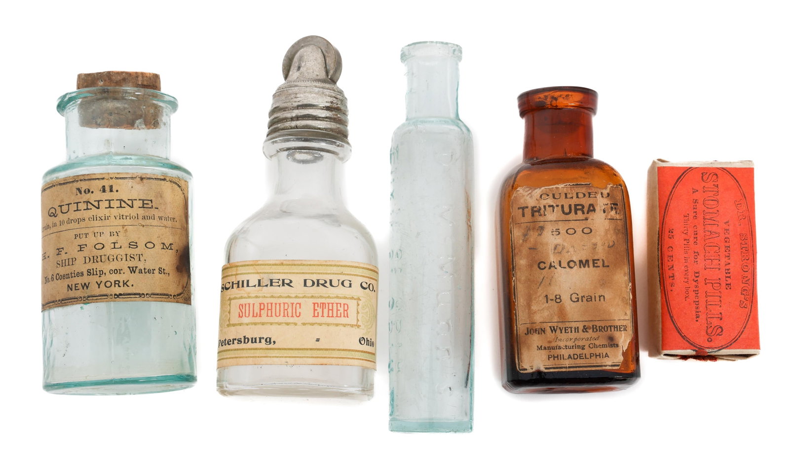 19th CENTURY MEDICINE AND DRUG BOTTLES (1 of 7)