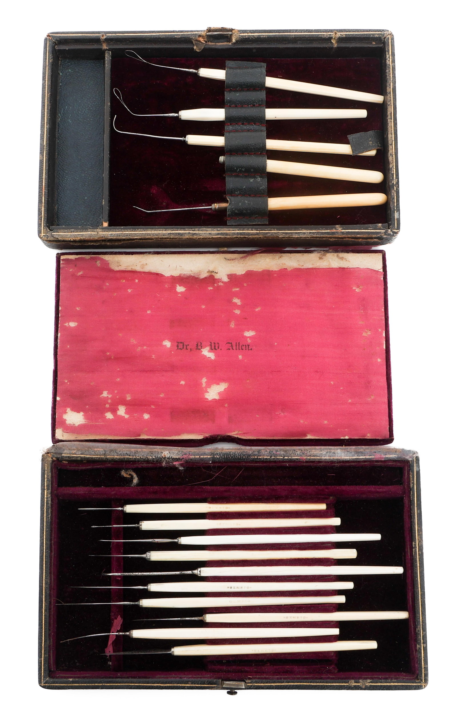CIVIL WAR US DENTAL PICKS AND TOOLS KIT (1 of 7)