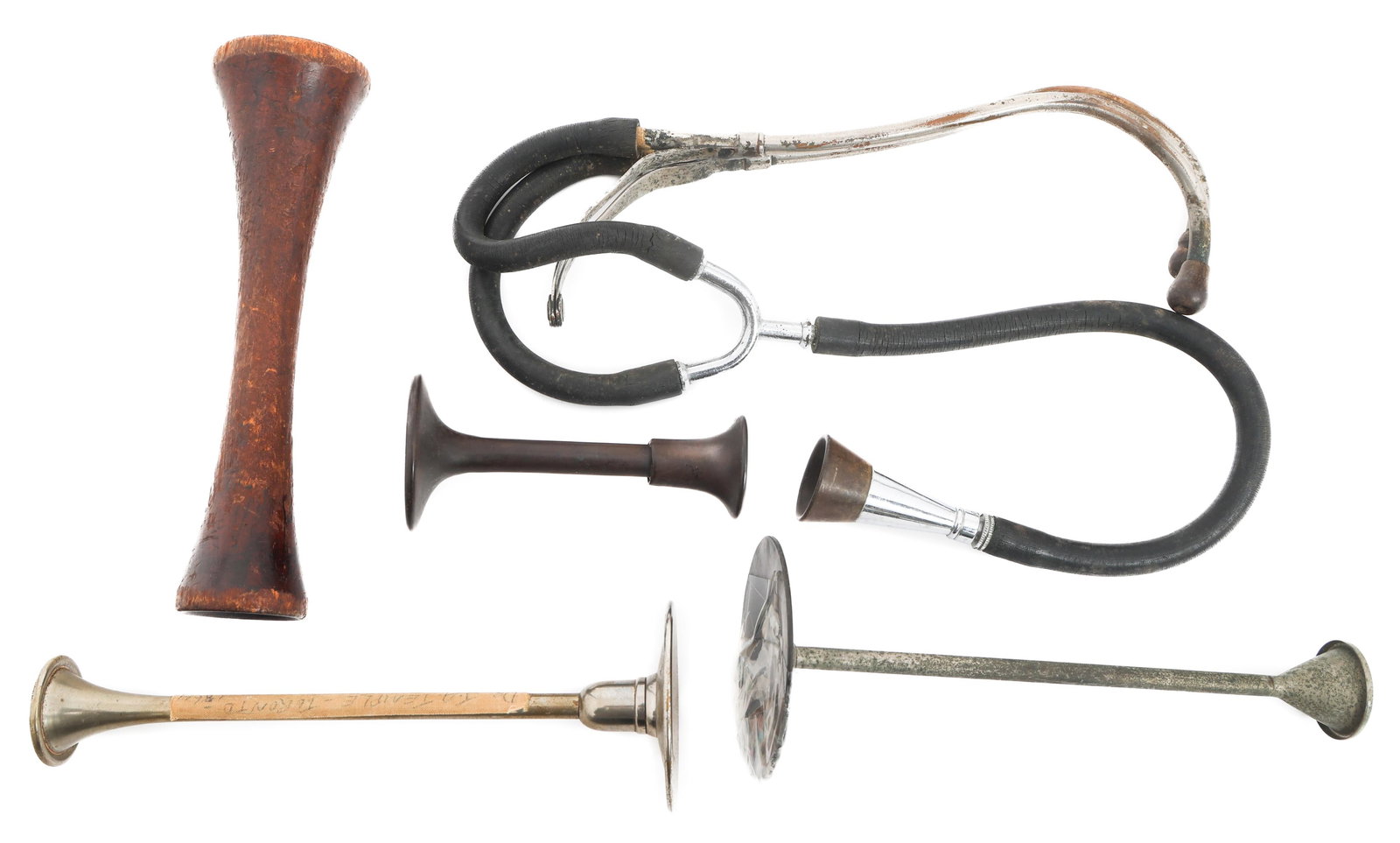 CIVIL WAR US WOOD & METAL STETHOSCOPES (1 of 10)