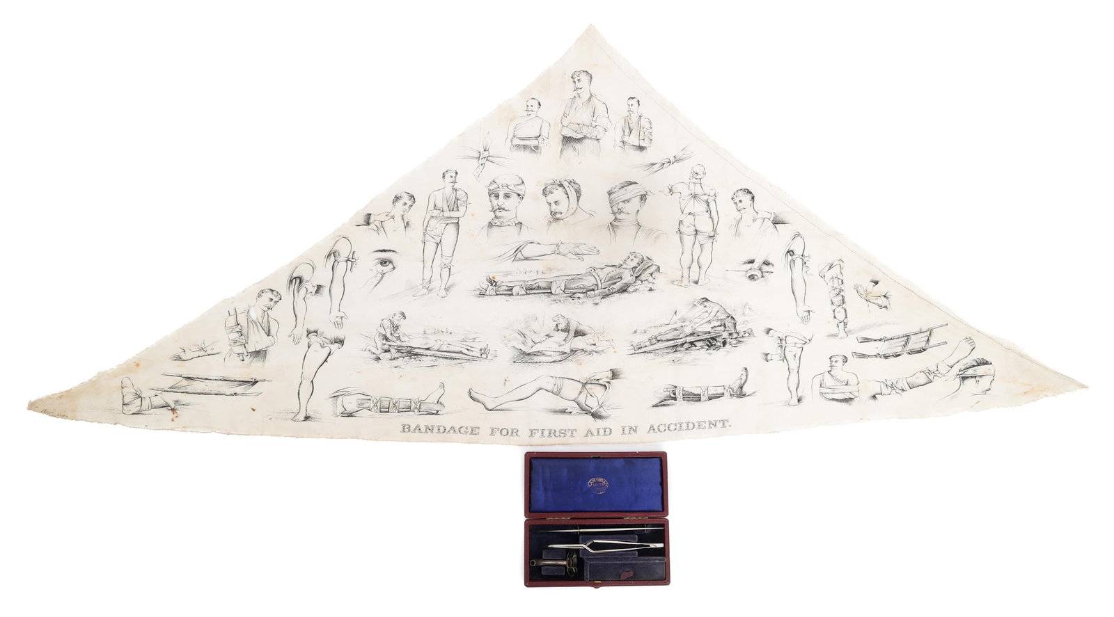 BOER WAR BRITISH OFFICER TRACHEOTOMY TOOL SET (1 of 15)