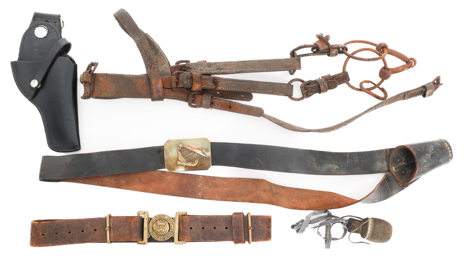 19th C. - COLD WAR US & UK BELTS, HOLSTER & BRIDLE (1 of 20)