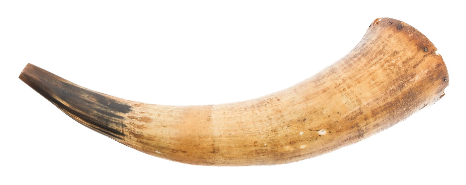 19th CENTURY US ENGRAVED POWDER HORN (1 of 8)