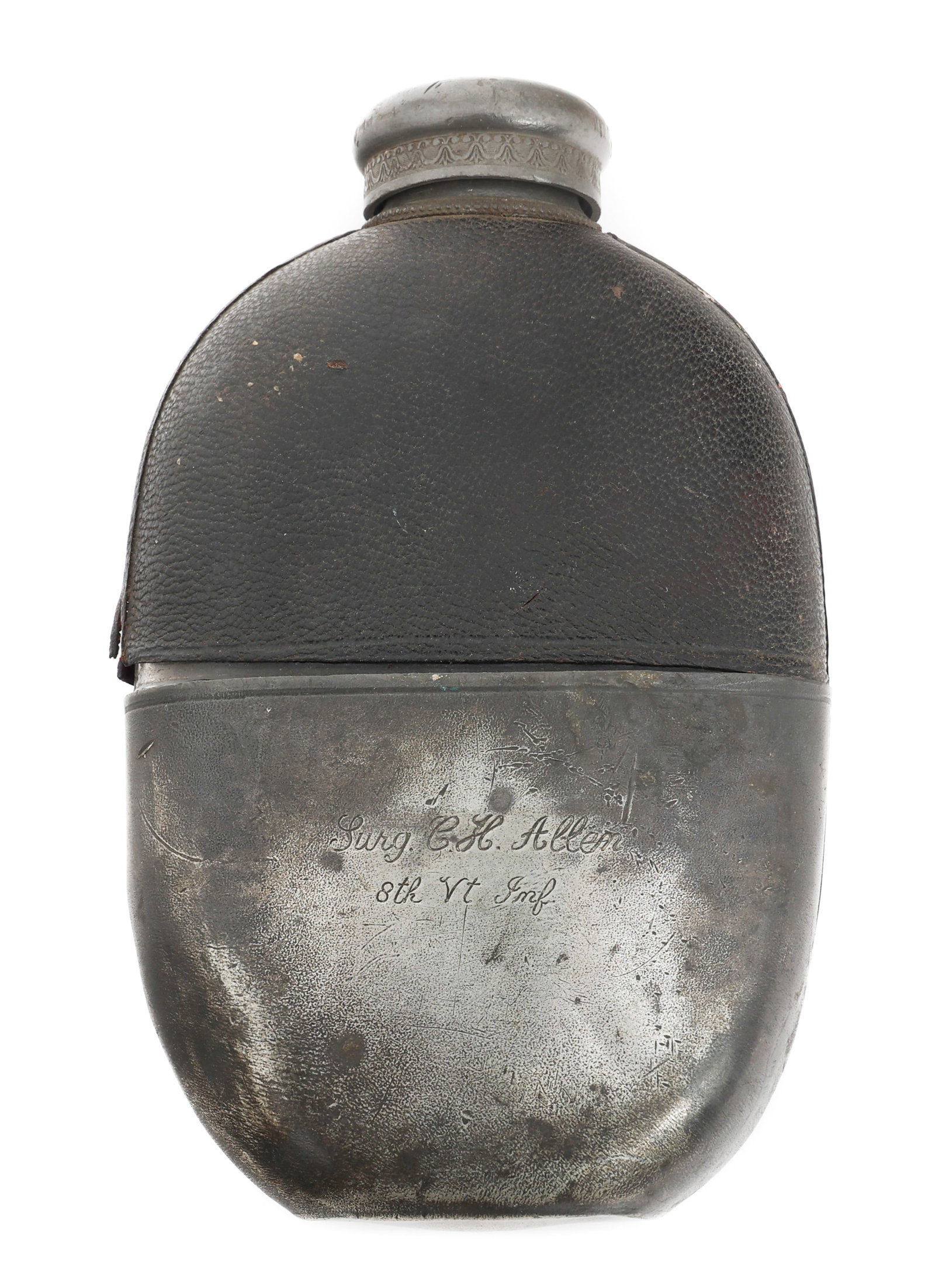 US CIVIL WAR HIP FLASK 8th VERMONT INFANTRY (1 of 6)