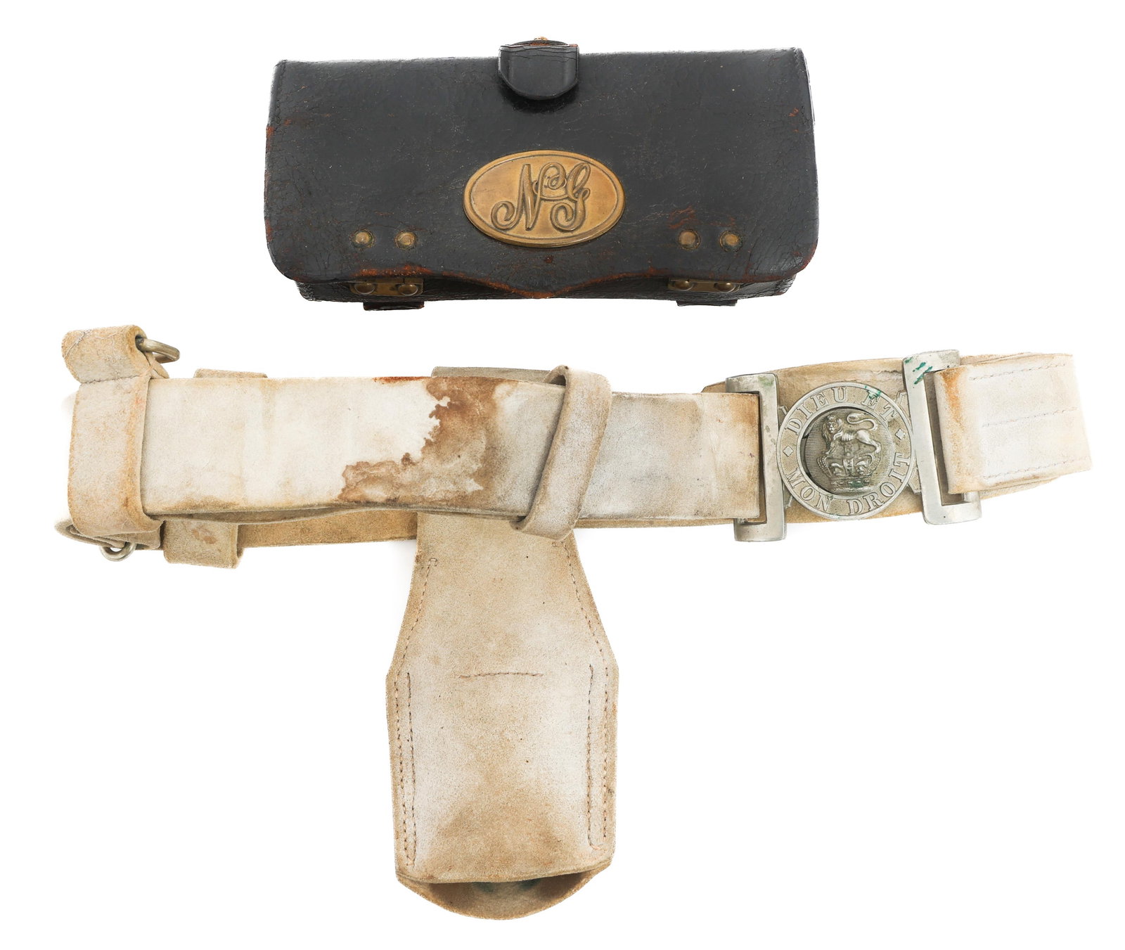 INDIAN WARS US NG CARTRIDGE POUCH & BRITISH BELT (1 of 14)