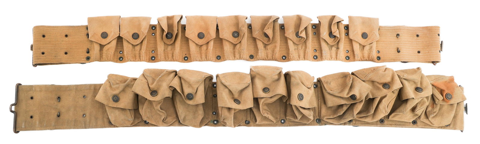 WWI US ARMY EAGLE SNAP 10 POCKET & CARTRIDGE BELTS (1 of 20)