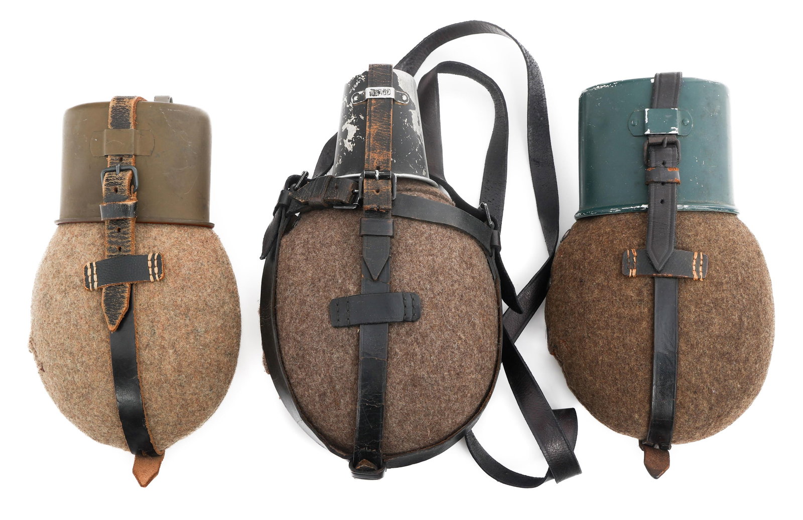 WWII GERMAN HEER & MEDIC M31 CANTEENS (1 of 12)