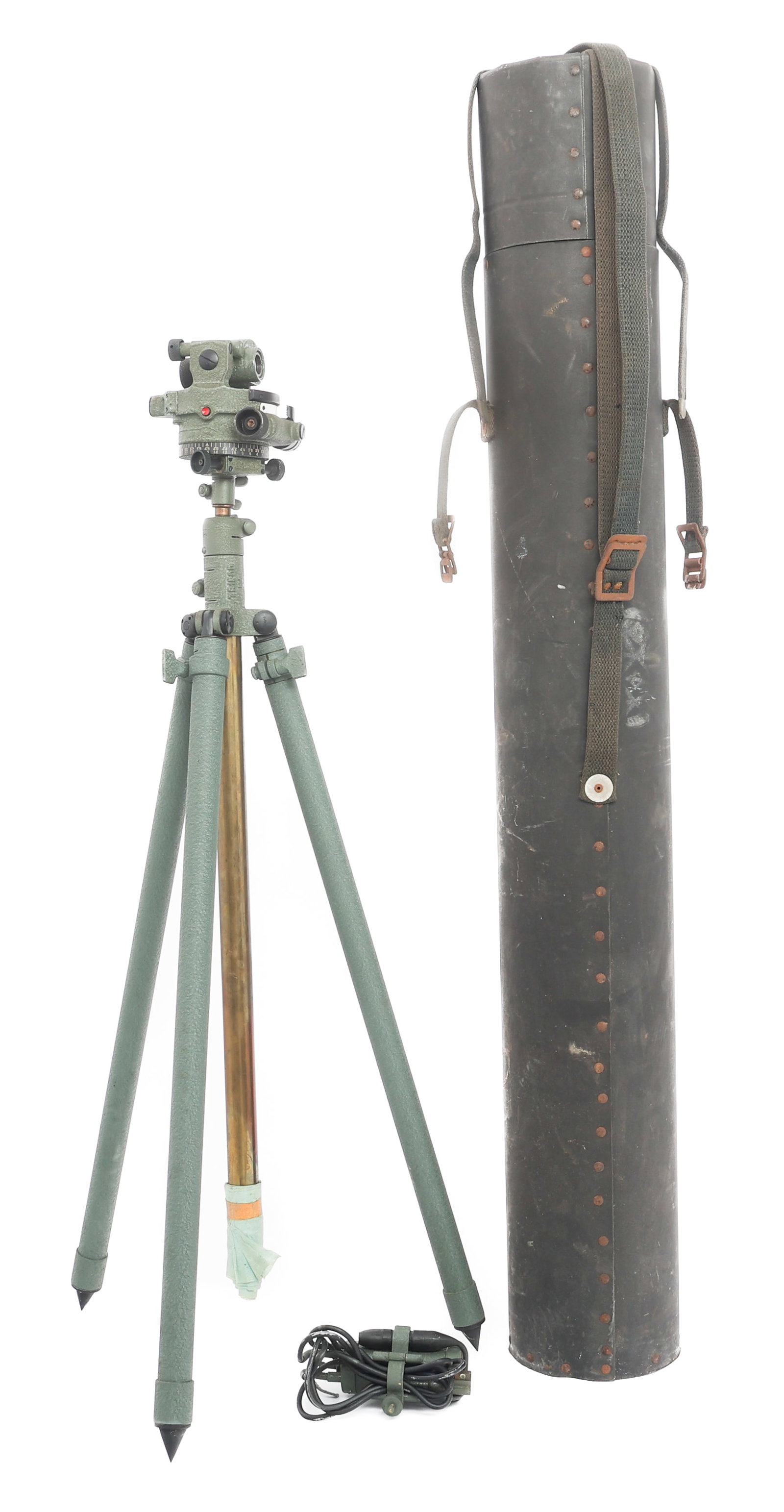 WWII US ARMY M1 AIMING CIRCLE WITH TRIPOD & CASE (1 of 18)