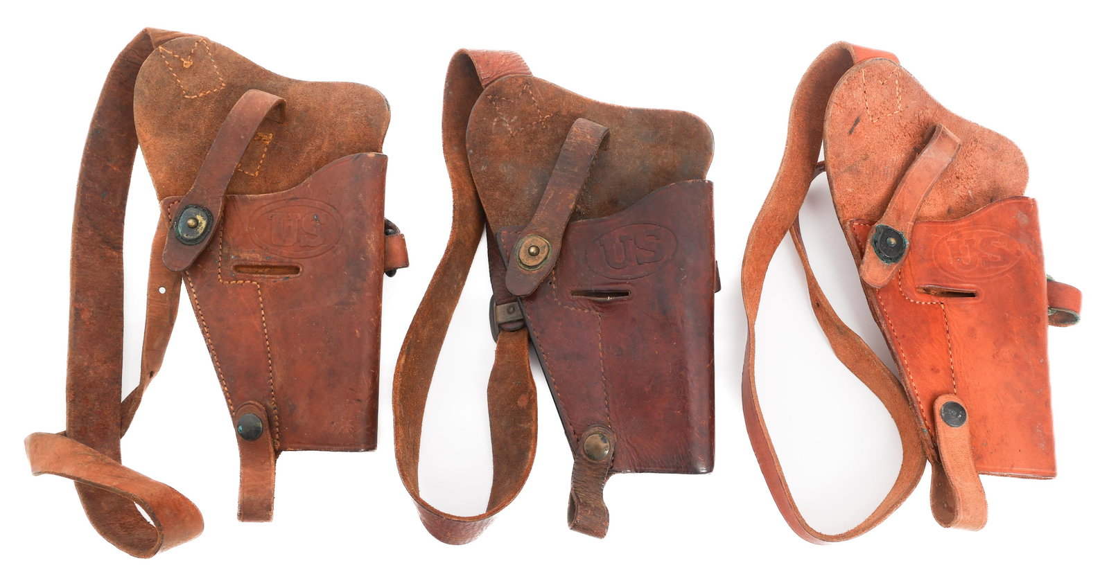 WWII US ARMY M3 1911 LEATHER SHOULDER HOLSTERS (1 of 15)