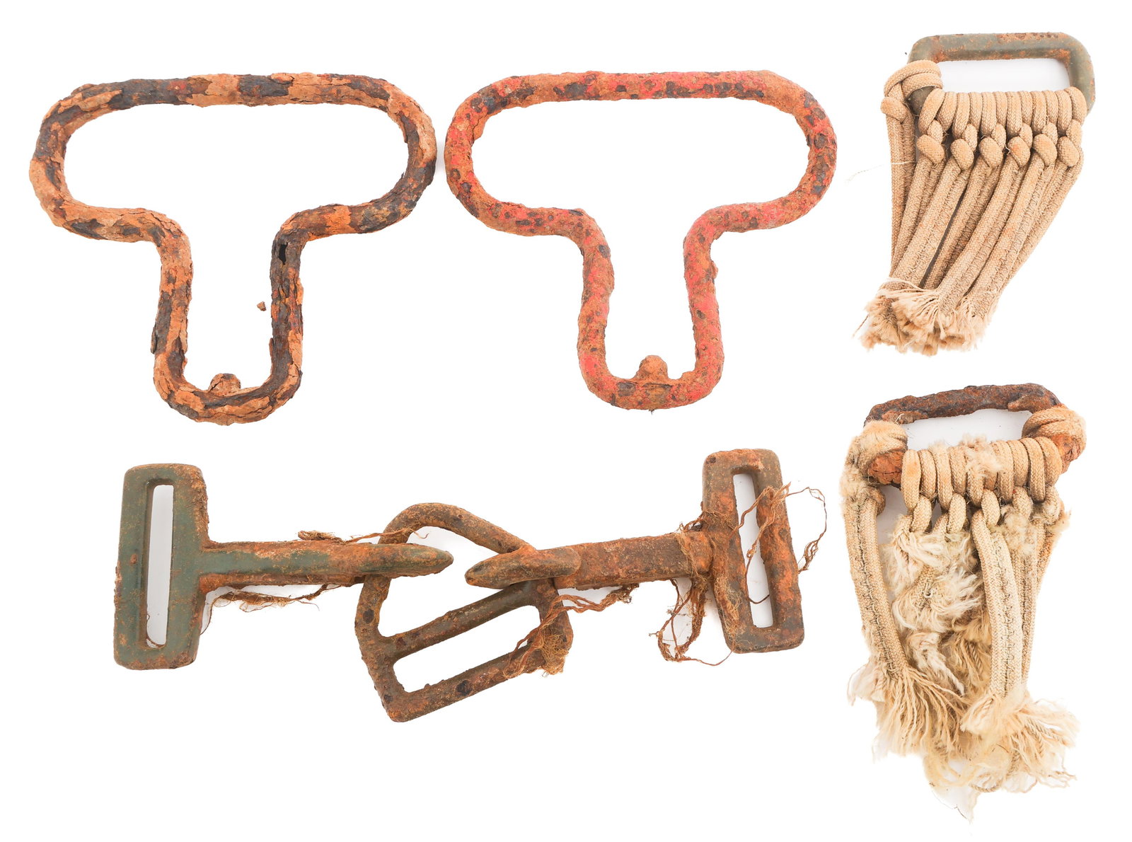 WWII US D-DAY 506th PIR DUG PARACHUTE RIGGINGS (1 of 10)