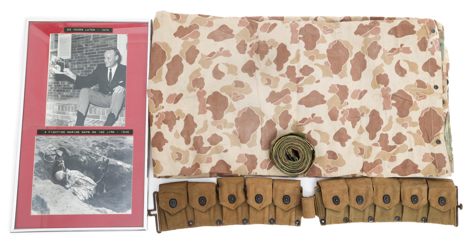 WWII US MARINE CORPS FIELD GEAR & IWO JIMA PHOTOS (1 of 20)