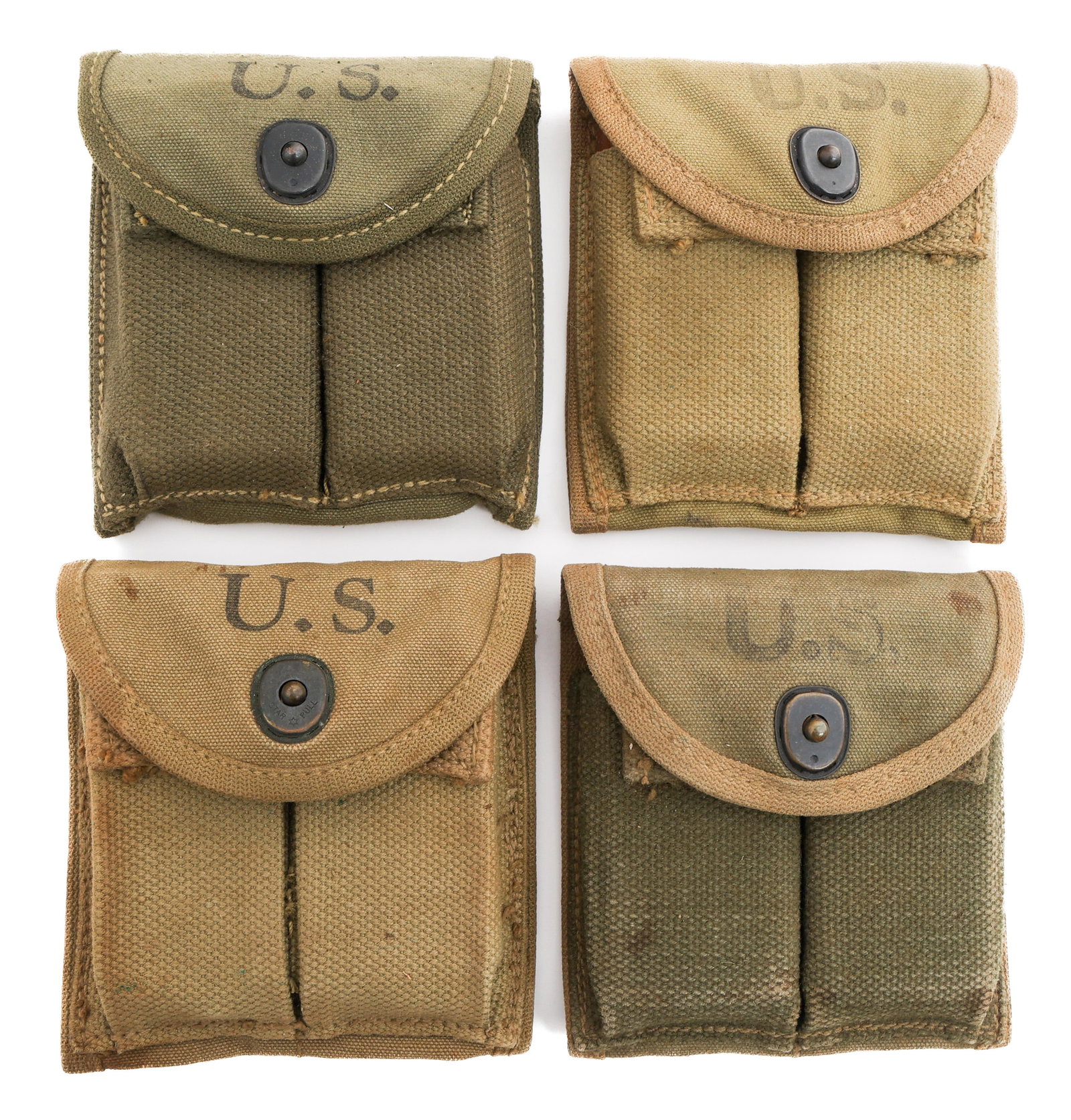 WWII US ARMY M1 CARBINE MAGAZINES & POUCHES (1 of 14)