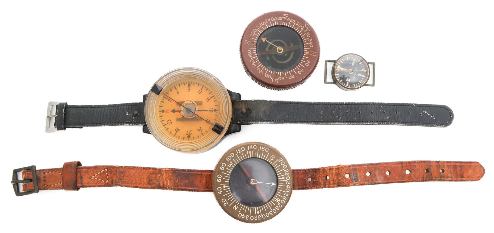 WWII GERMAN LUFTWAFFE & US PARATROOPER COMPASSES (1 of 14)