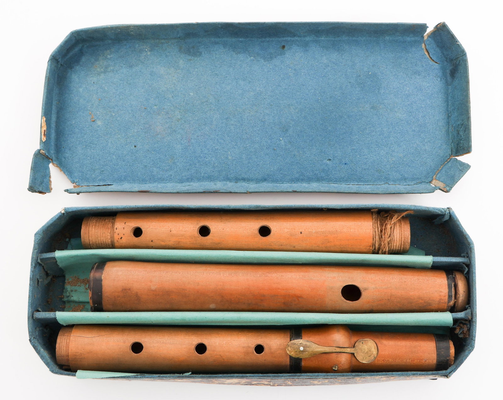 19th C. US HARMONICA, FLUTE, & INSTRUMENTS - 2