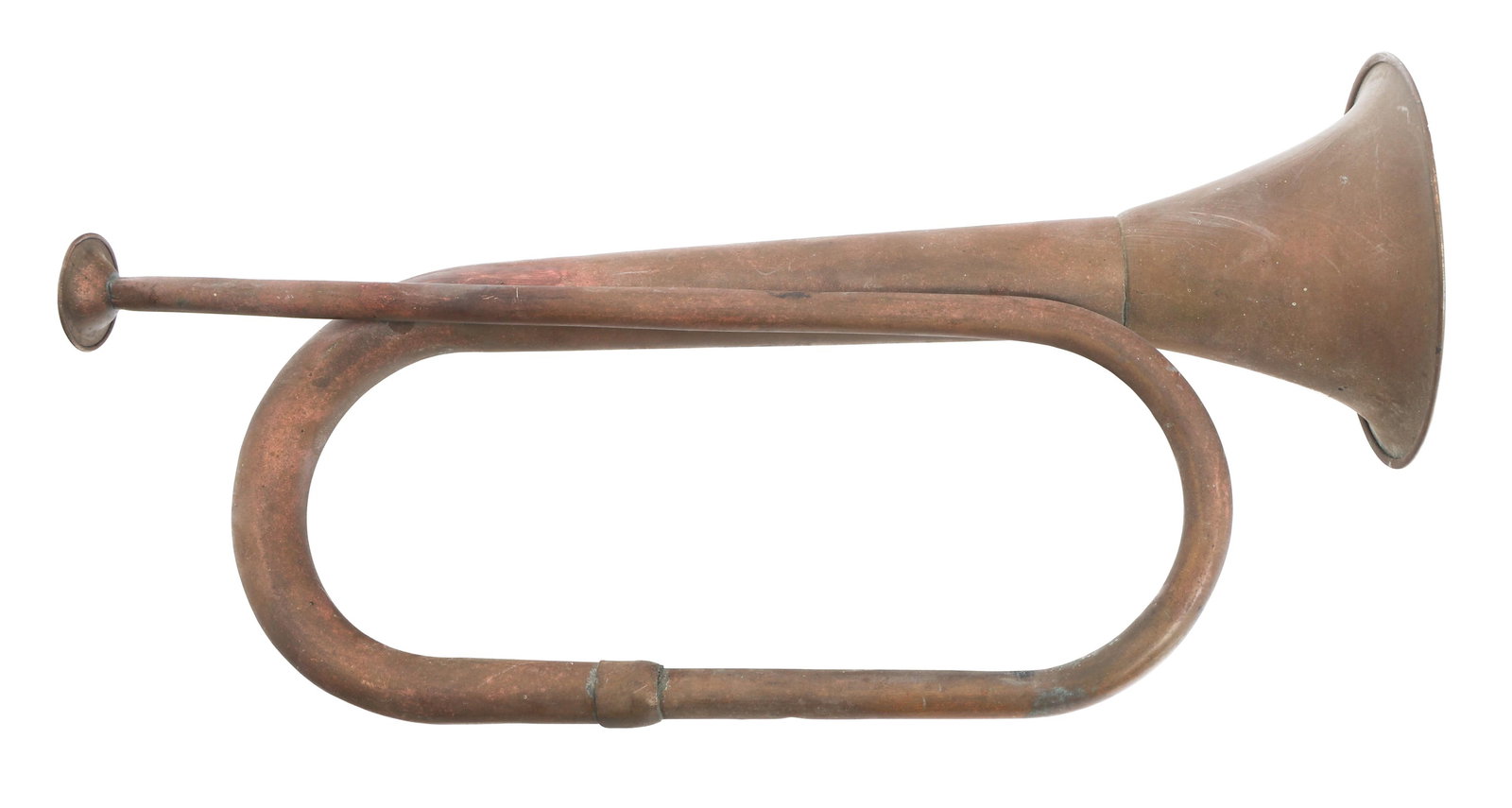 19th CENTURY BRASS BUGLE (1 of 8)