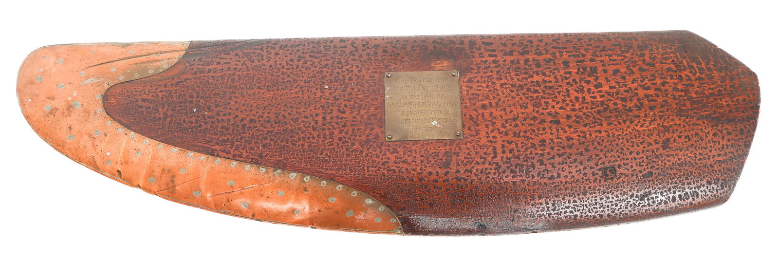 WWI US PROPELLER TIP APPRECIATION PLAQUE (1 of 7)