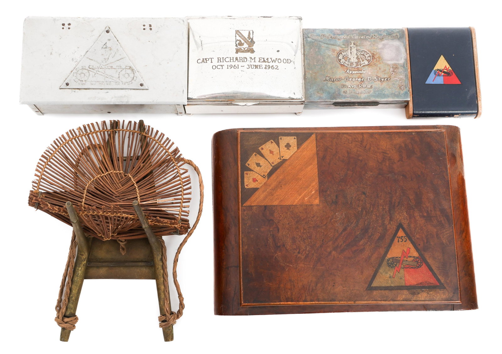 WWII - COLD WAR US ARMY OFFICER PRESENTATION BOXES (1 of 15)