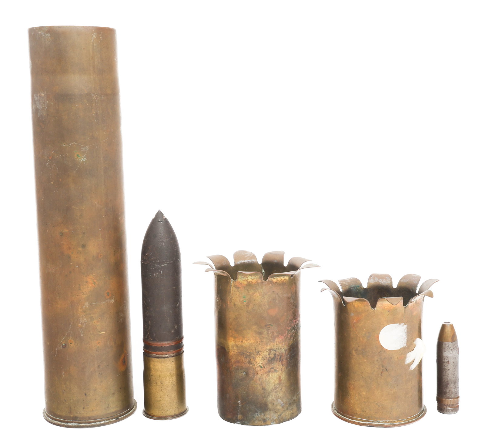 WWI & WWII BRITISH & US SHELL TRENCH ART (1 of 10)