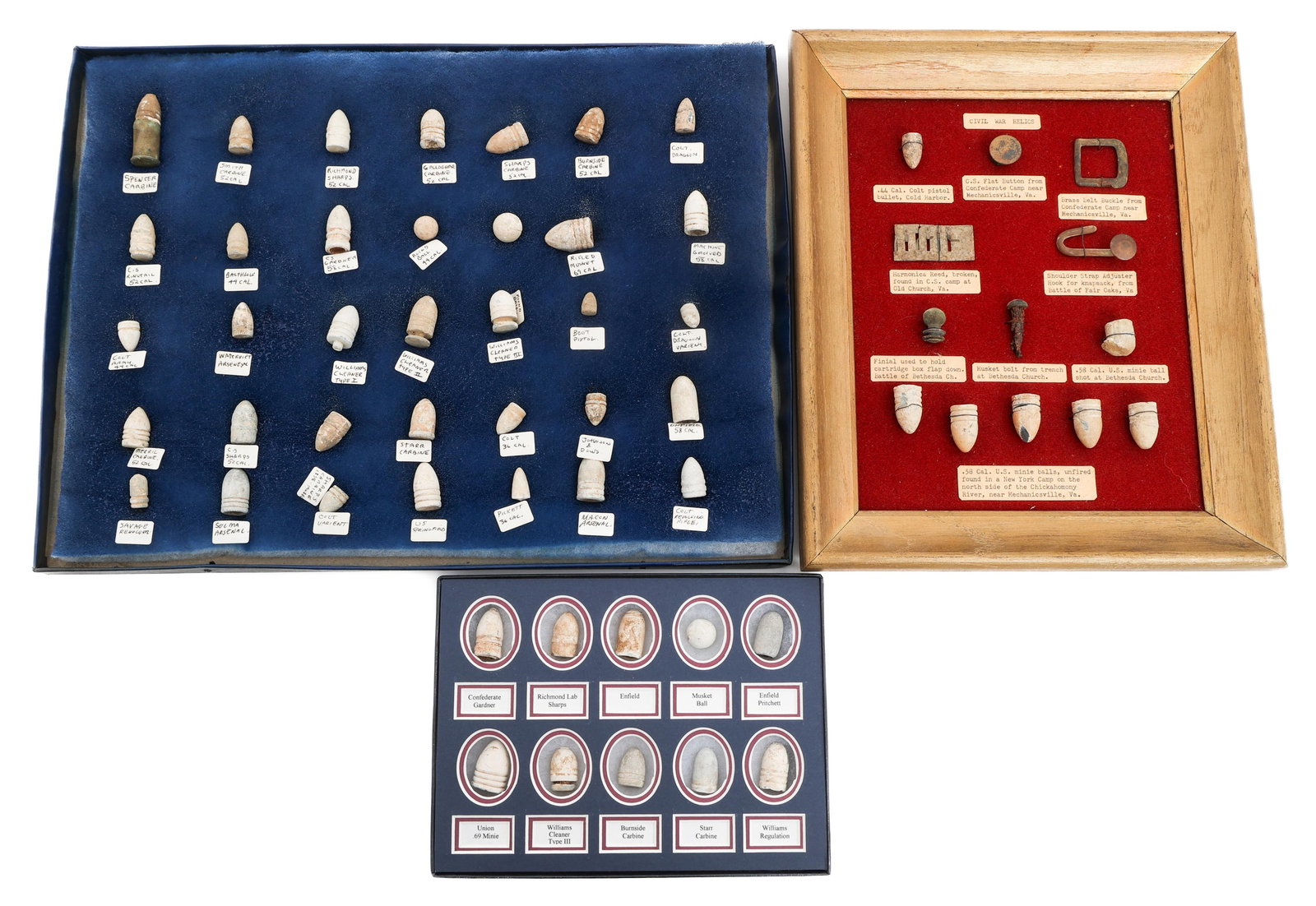 CIVIL WAR MUSKET & REVOLVER PROJECTILE COLLECTION (1 of 10)
