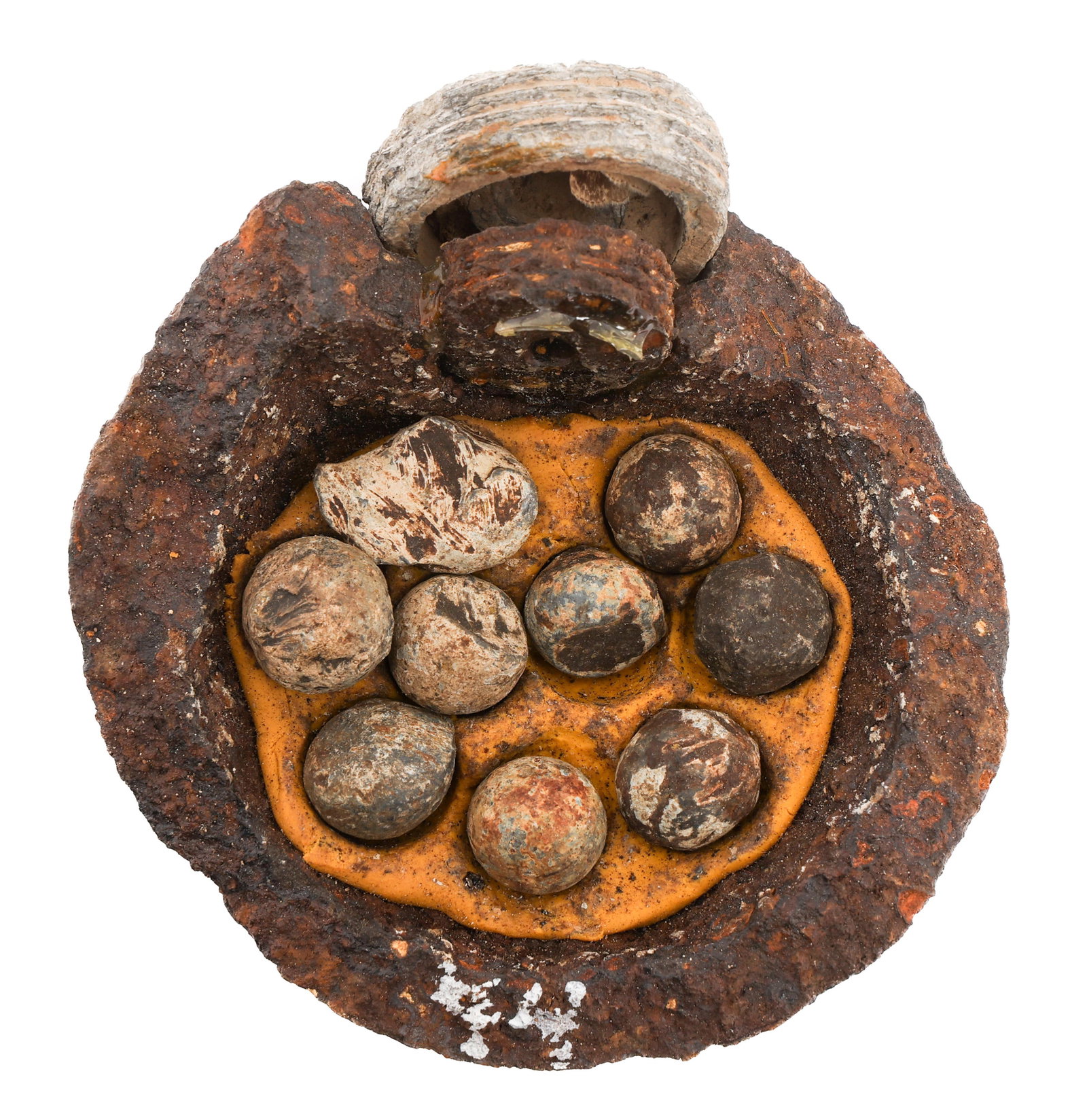 CIVIL WAR US CANNONBALL FRAGMENT DUG RELIC (1 of 6)
