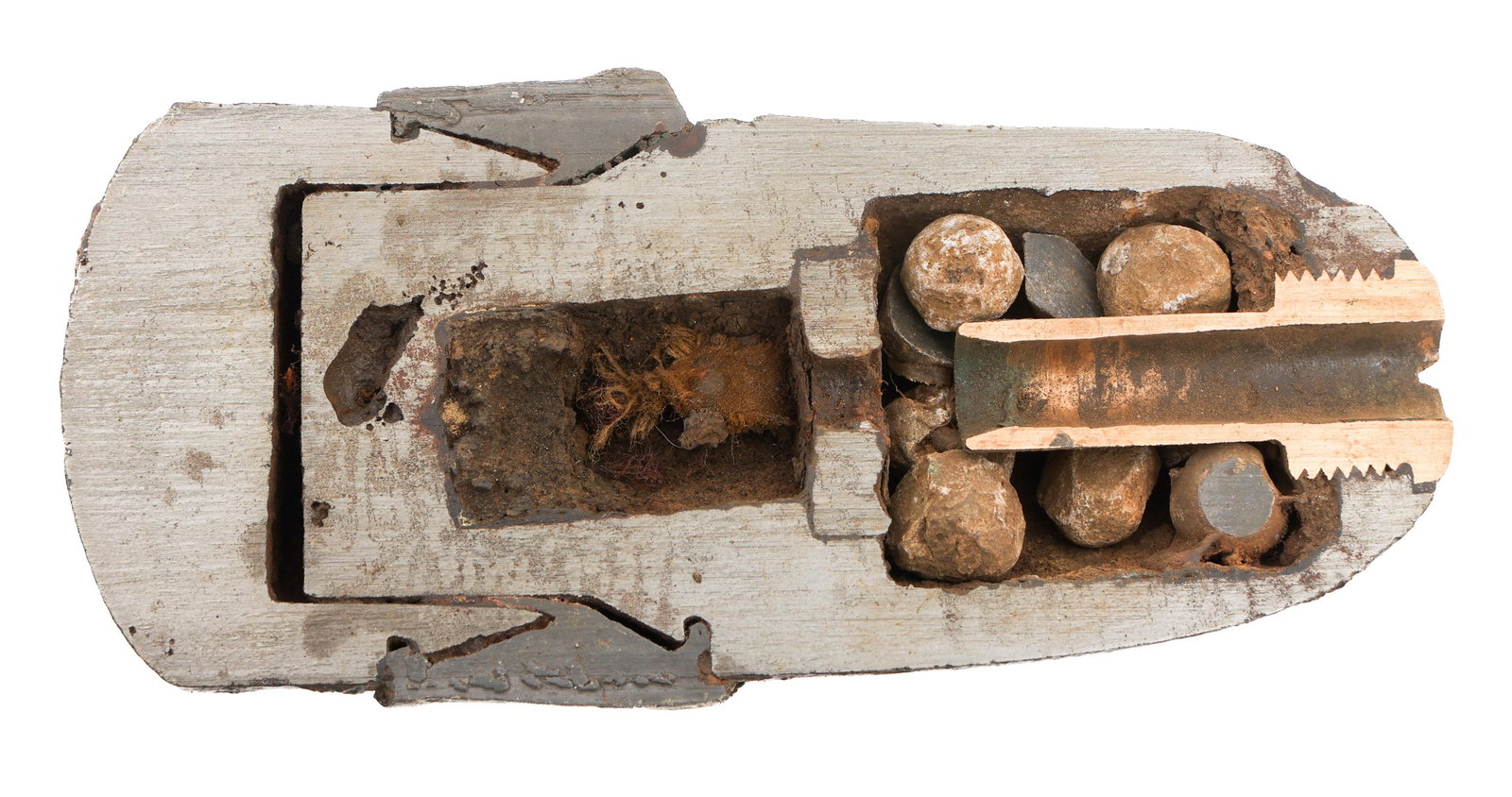 CIVIL WAR US HOTCHKISS ARTILLERY SHELL CUTAWAY (1 of 7)
