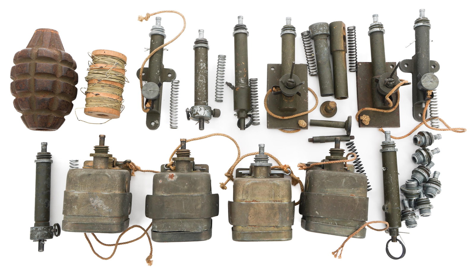 WWII - COLD WAR MKII GRENADE & FIRING DEVICE PARTS (1 of 11)