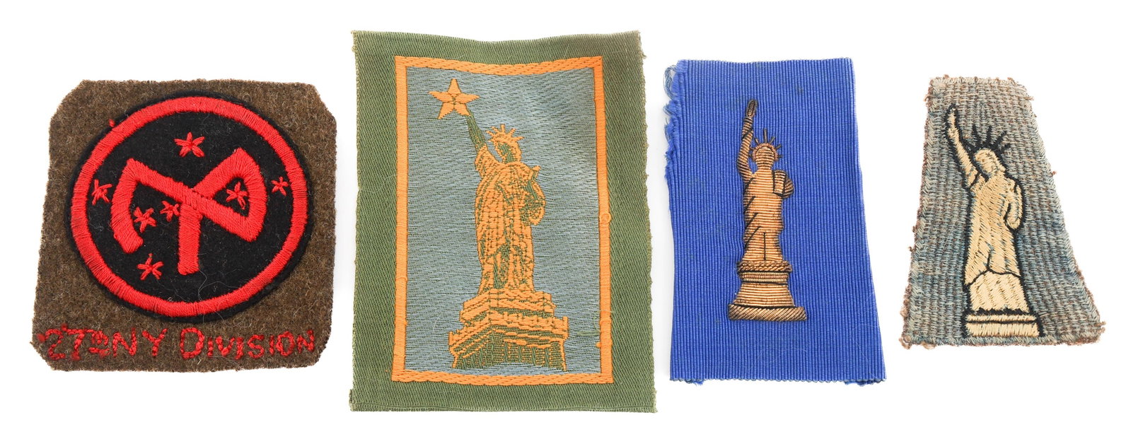 WWI US ARMY 77th & 27th NEW YORK INFANTRY PATCHES (1 of 10)