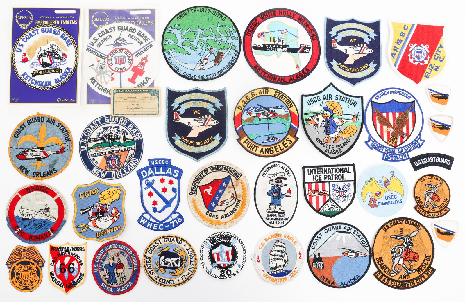 COLD WAR US COAST GUARD UNIT AND BASE PATCHES (1 of 16)