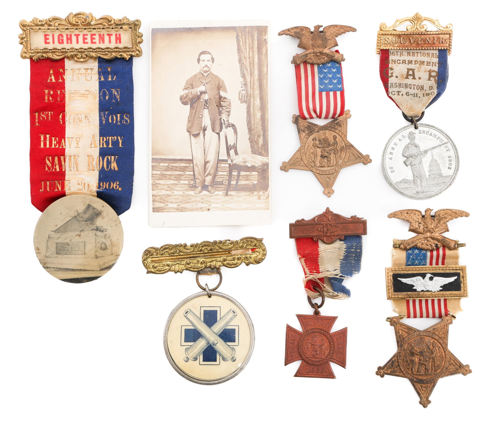 CIVIL WAR UNION VETERAN & GAR MEDALS (1 of 12)