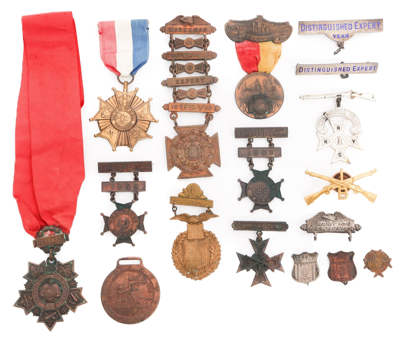 SPANISH-AMERICAN WAR VETERANS MEDALS & BADGES (1 of 20)