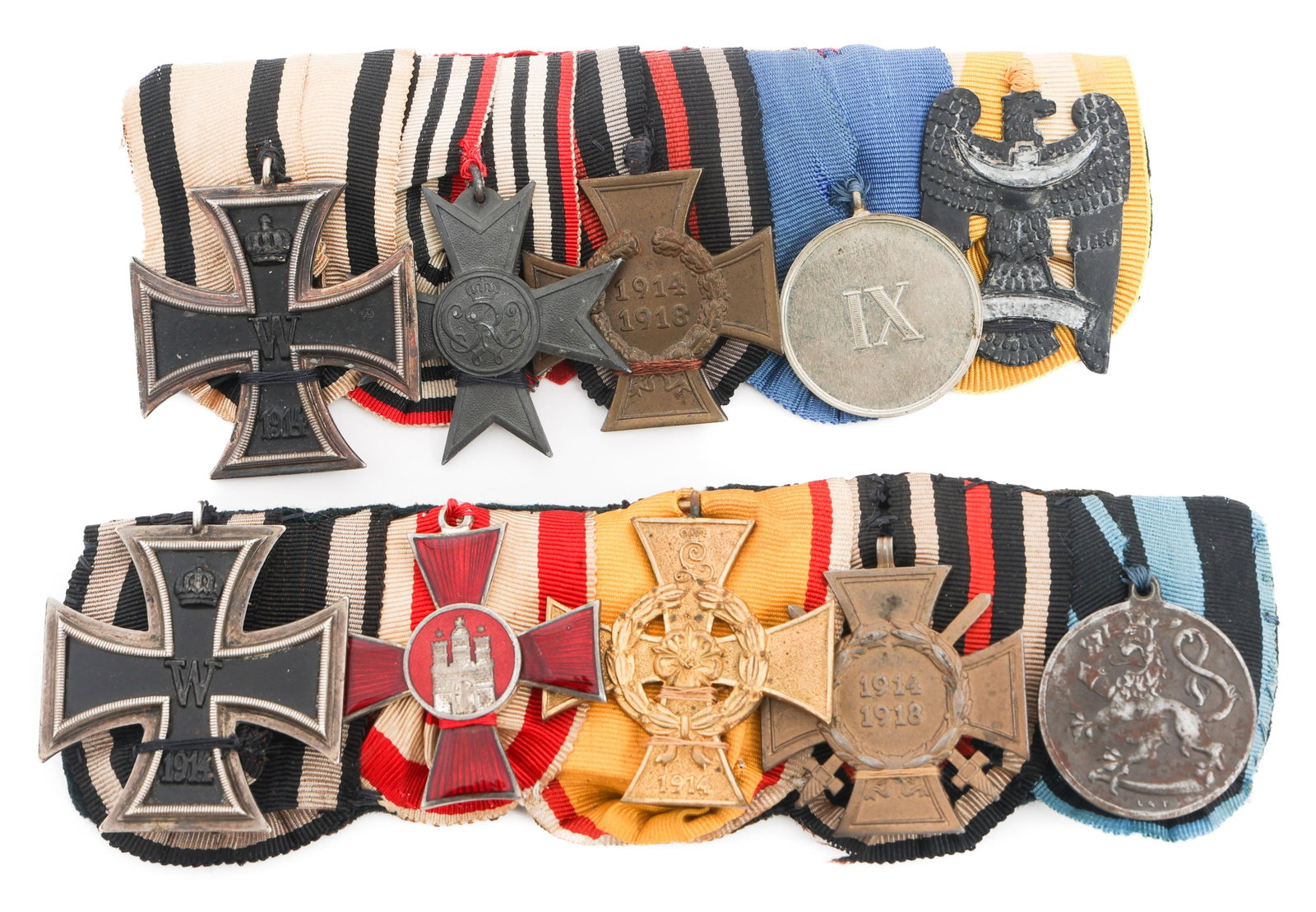 WWI IMPERIAL GERMAN AWARD MEDAL BARS (1 of 6)