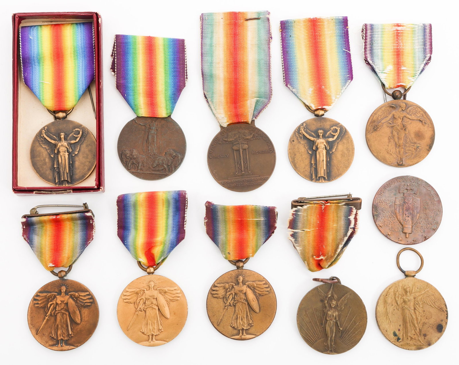 WWI US & WORLD VICTORY MEDALS (1 of 10)