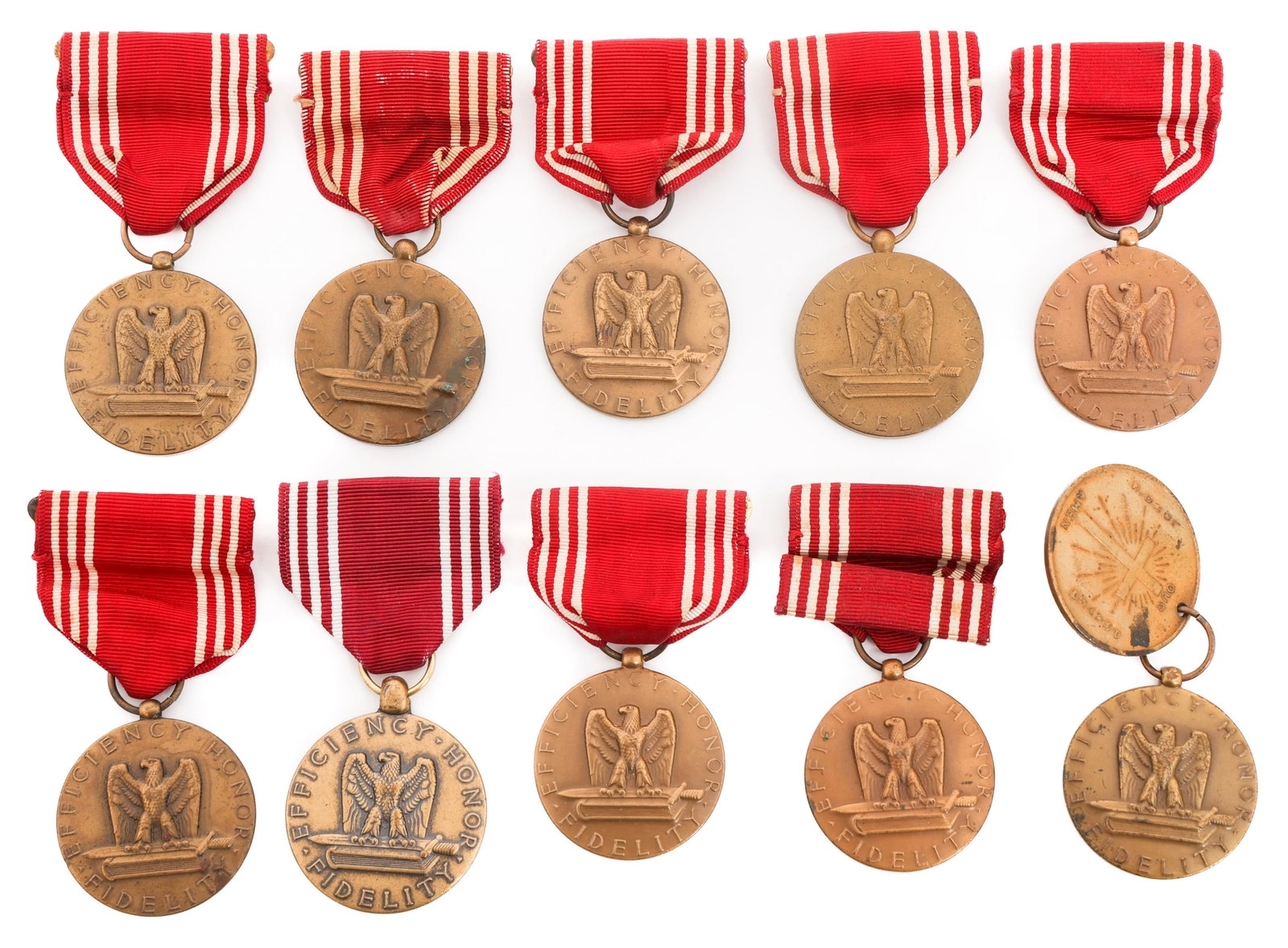 WWII US ARMY NAMED GOOD CONDUCT MEDALS (1 of 20)