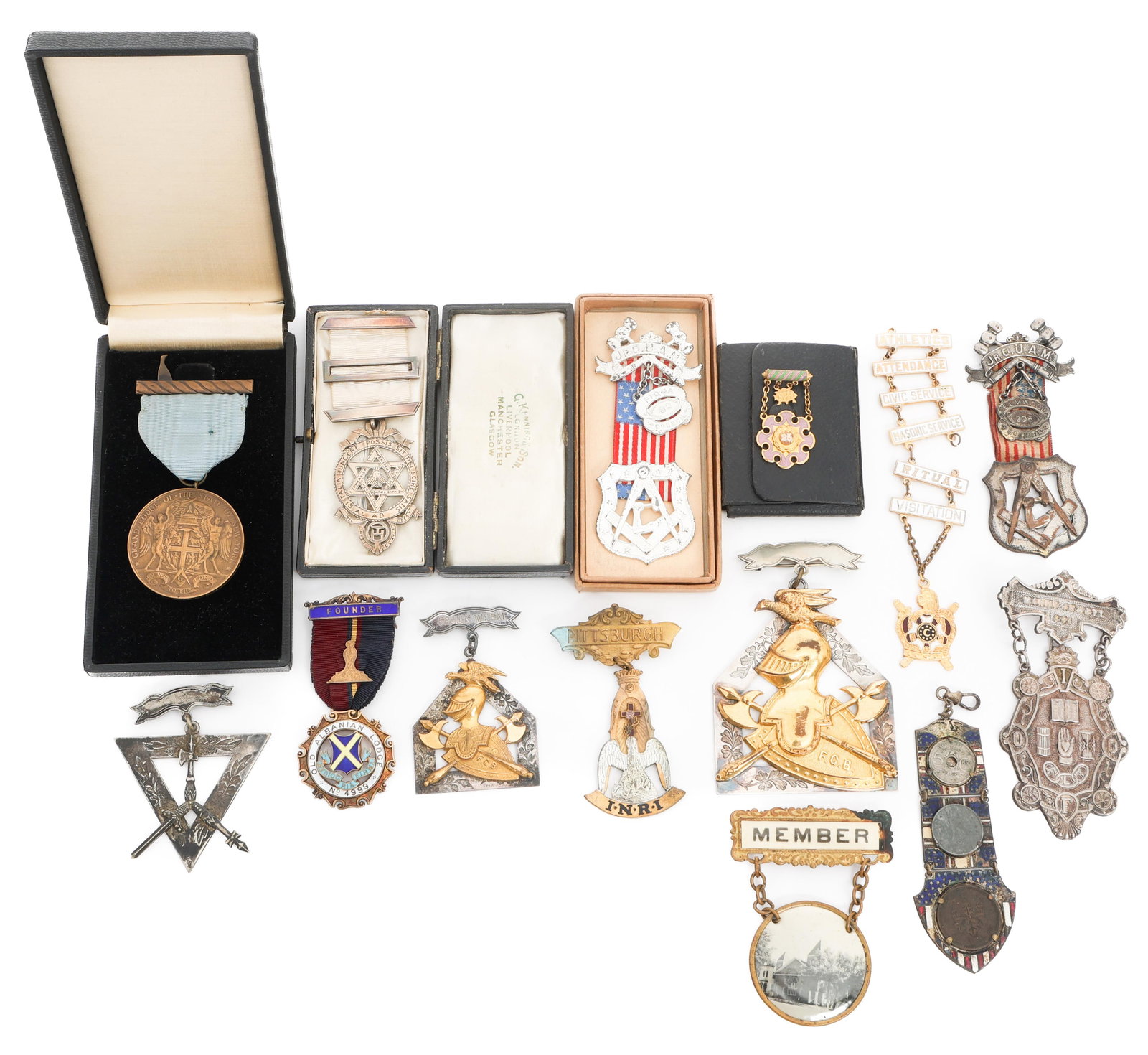 19th C. - COLD WAR MASONIC & FRATERNAL MEDALS (1 of 17)