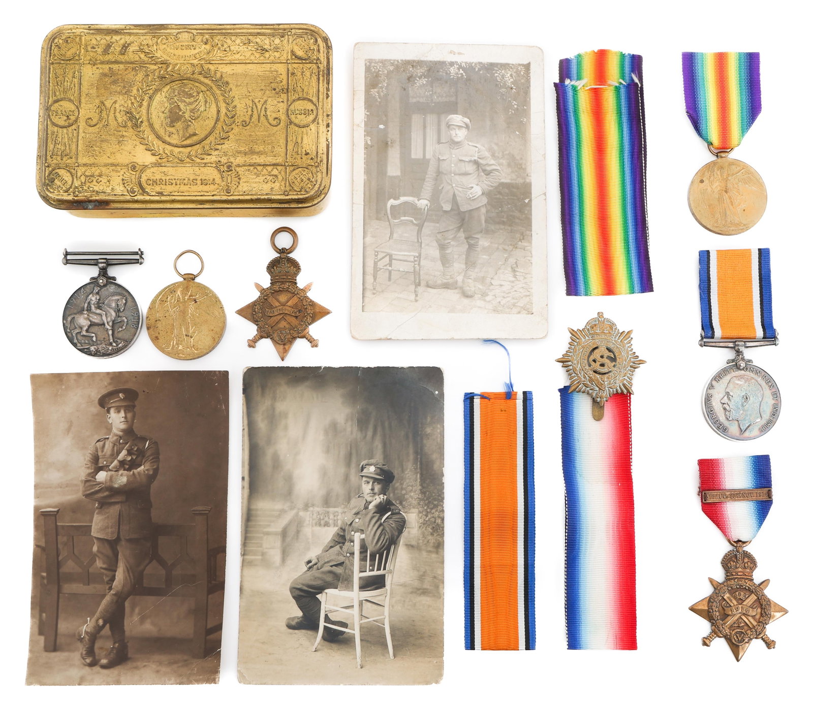 WWI BRITISH ARMY NAMED SOLDIERS MEDALS GROUPINGS (1 of 16)