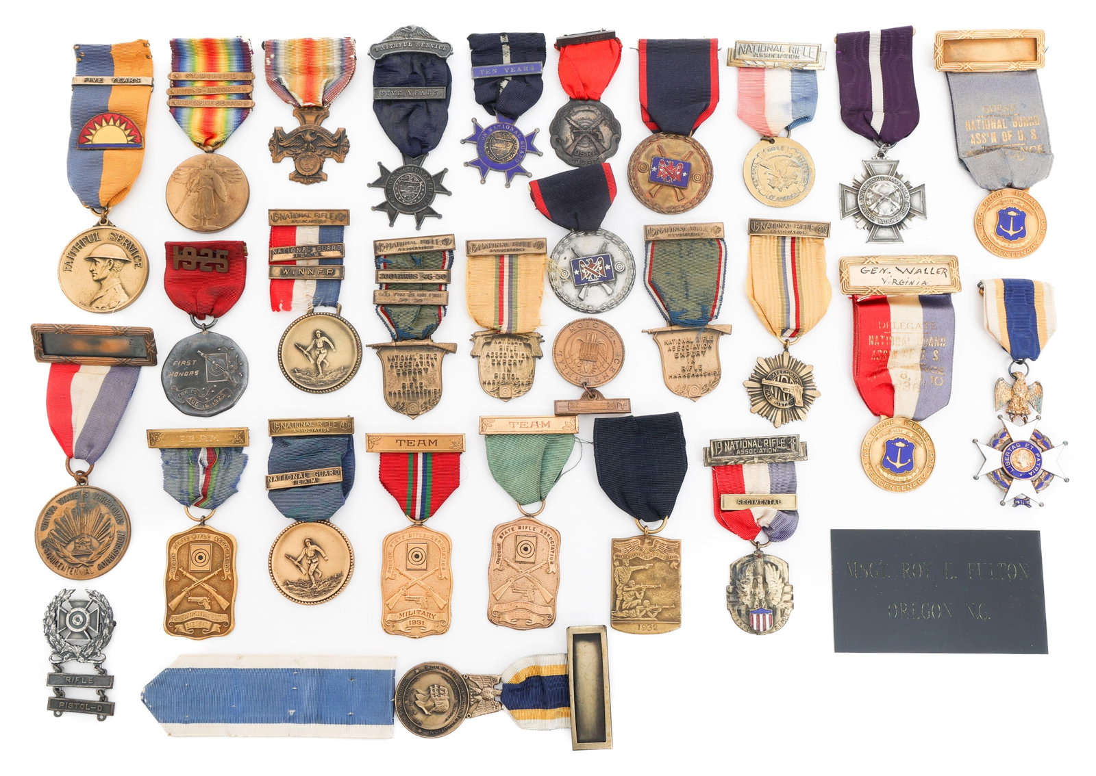 WWI US ARMY NAMED SERVICE MEDAL GROUPING (1 of 18)