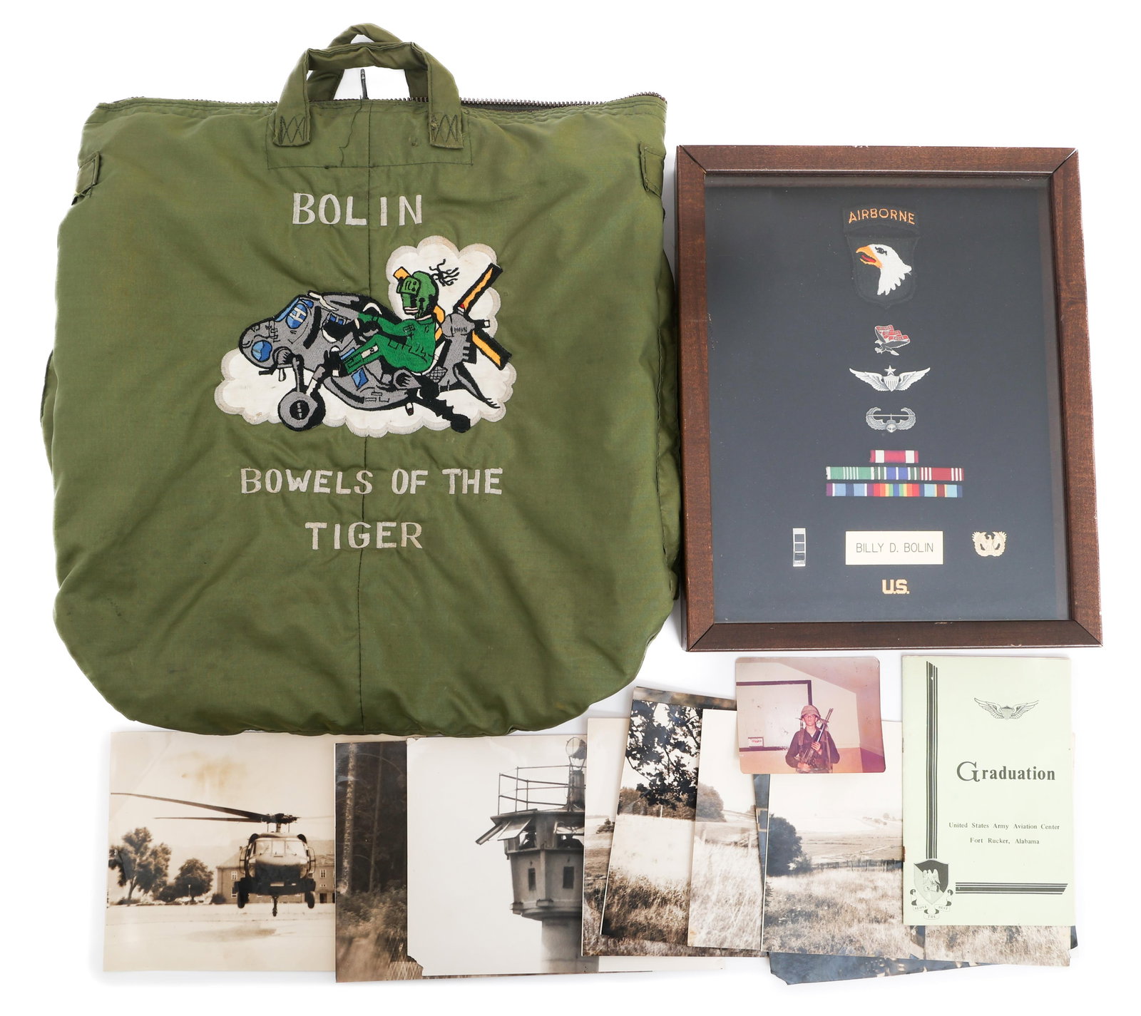 1980s US ARMY HELICOPTER KIA PILOT NAMED GROUPING (1 of 17)